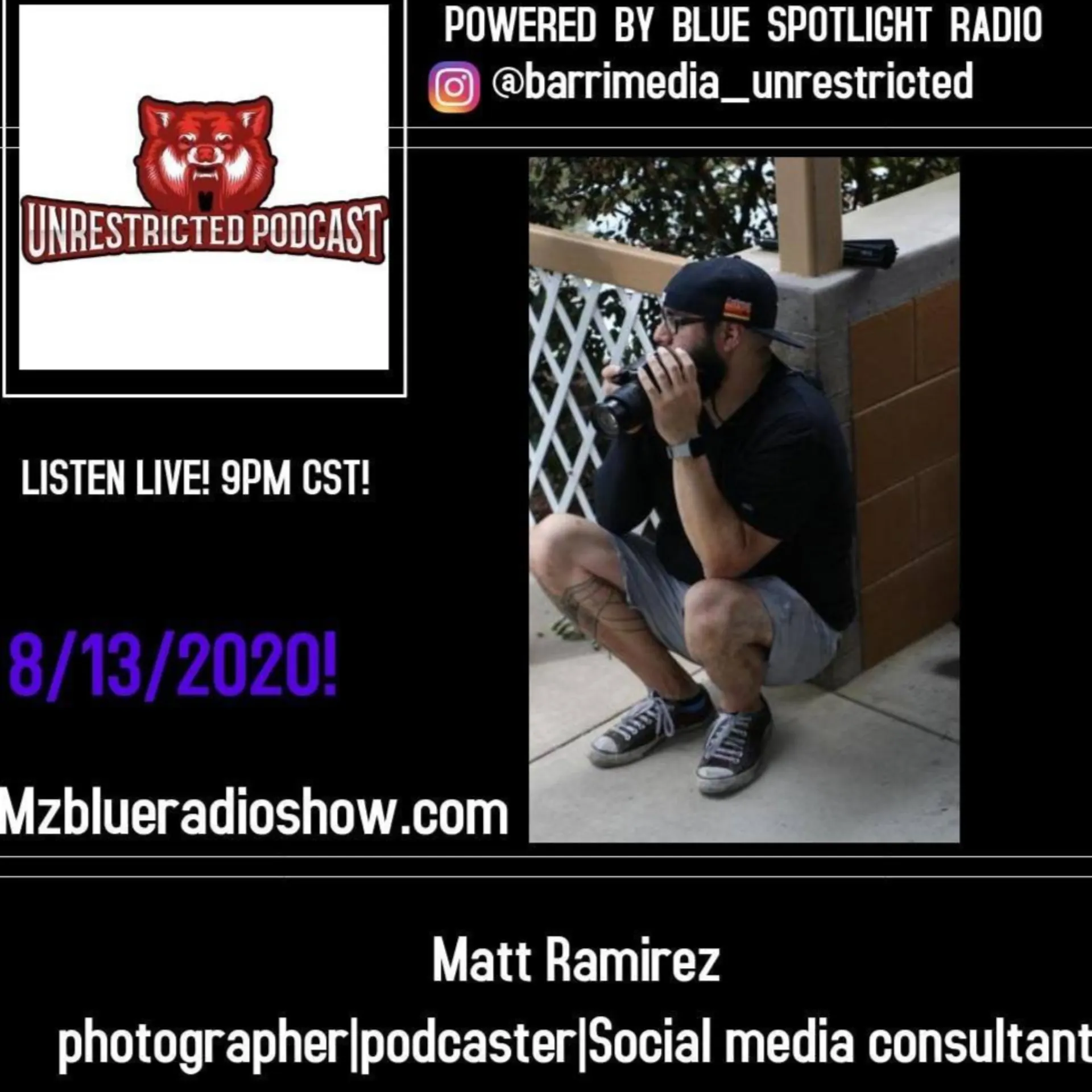 Getting Unrestricted with Photographer, Podcaster & Social Media Consultant Matt Ramirez