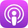 Rate on Apple Podcasts podcast player icon